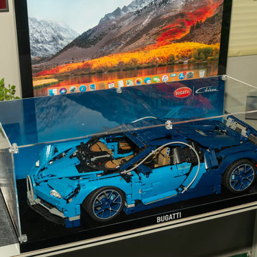 Display case for LEGO Race car (1 :8 scale) 42172, 42143, 42083, 42056,42115 - ICUANUTY