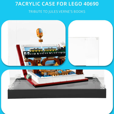 Display case for LEGO Tribute to Jules Verne's Books 40690 - ICUANUTY