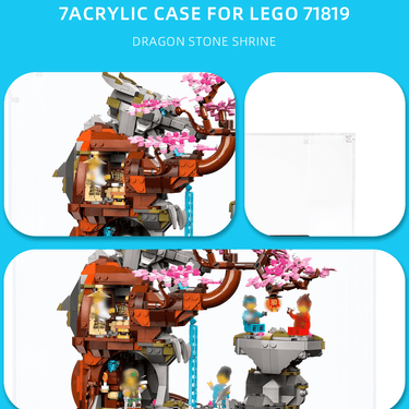 Display case for LEGO Ninjago Dragon Stone Shrine 71819 - ICUANUTY