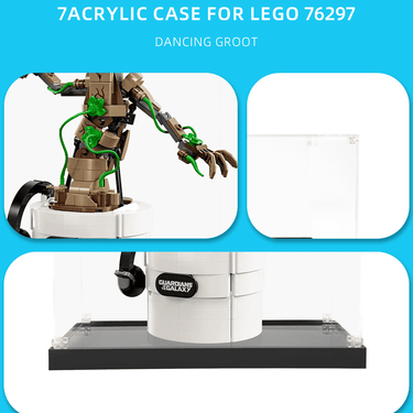 Display case for LEGO Super heroes Dancing Groot 76297 - ICUANUTY