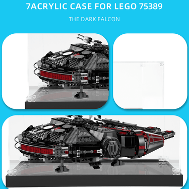 Display Case for LEGO Star Wars The Dark Falcon 75389 - ICUANUTY
