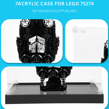 Display Case for Lego Star Wars TIE Fighter Pilot™ Helmet 75274 - ICUANUTY