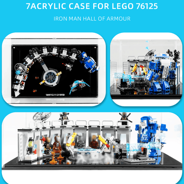 Display Case for Lego Marvel Iron Man Hall of Armour 76125 - ICUANUTY