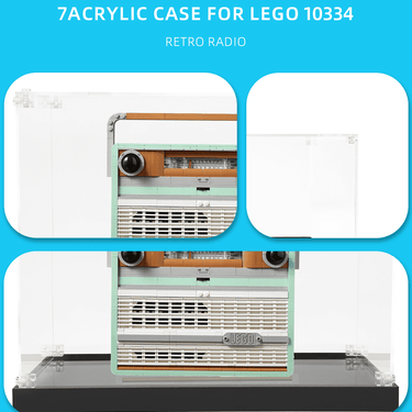 Display Case for LEGO Creator Retro Radio 10334 - ICUANUTY