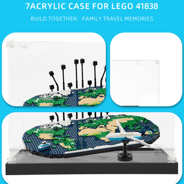 Display Case for Lego Navigation Footprint Map 41838 - ICUANUTY