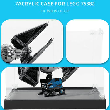 Display case for LEGO Star Wars TIE Interceptor 75382 - ICUANUTY