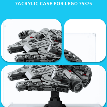 Display Case for LEGO Star Wars Millennium Falcon 75375 - ICUANUTY