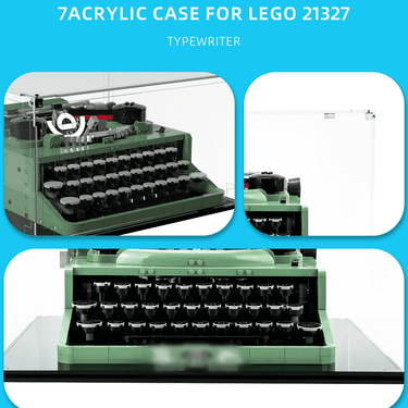 Display Case for Lego Ideas Typewriter 21327 - ICUANUTY