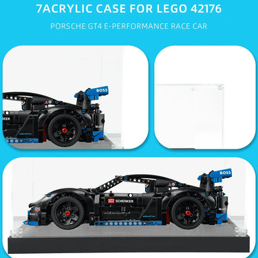 Display Case for Lego Porsche GT4 e-Performance Race Car 42176 - ICUANUTY