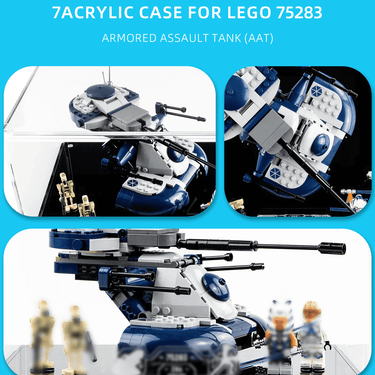 Display Case for Lego Armoured Assault Tank AAT 75283 - ICUANUTY