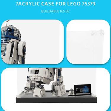 Display case for LEGO Buildable R2-D2 75379 - ICUANUTY