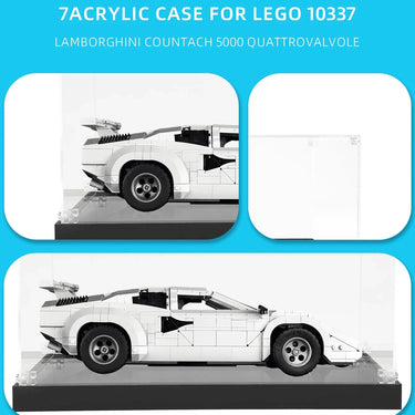 Display case for LEGO Lamborghini Countach 5000 Quattrovalvole 10337 - ICUANUTY