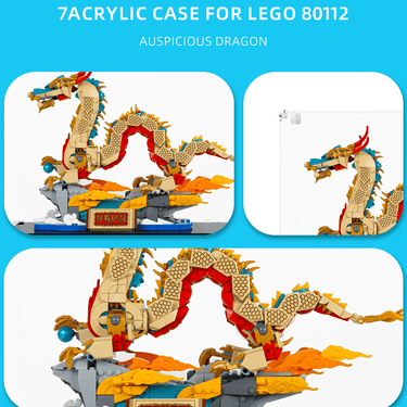 Display Case for Lego Auspicious Dragon 80112 - ICUANUTY