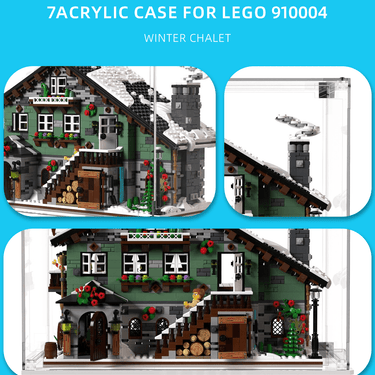 Display Case for Lego BrickLink Winter Chalet 910004 - ICUANUTY