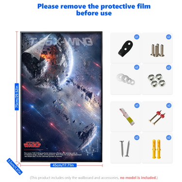 Wall Display Frame for LEGO® Star Wars™ X-Wing Starfighter™ 75355