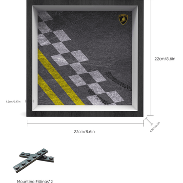 Display Car Frame for Lego Speed Champions Lamborghini Huracán Super Trofeo EVO 76899 - ICUANUTY