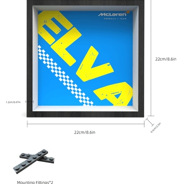 Display Car Frame for Lego Speed Champions McLaren Elva 76902 - ICUANUTY