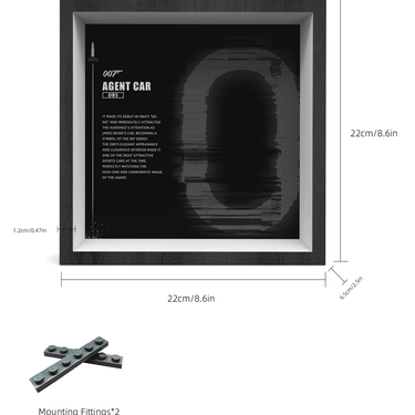 Display Car Frame for Lego Speed Champions Aston Martin DB5 Sports Car 76911 - ICUANUTY