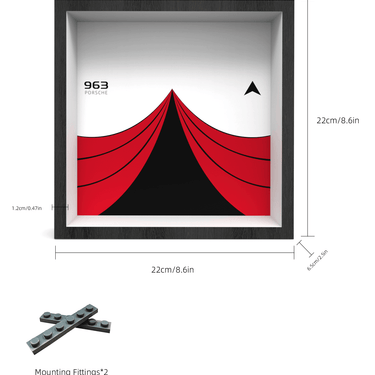 Display Car Frame for Lego Speed Champions Porsche 963 76916 - ICUANUTY