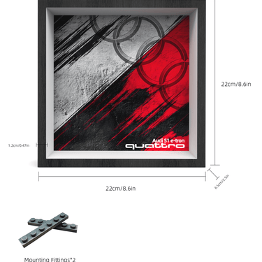 Display Car Frame for Lego Speed Champions 2024 Audi S1 e-tron quattro 76921 - ICUANUTY