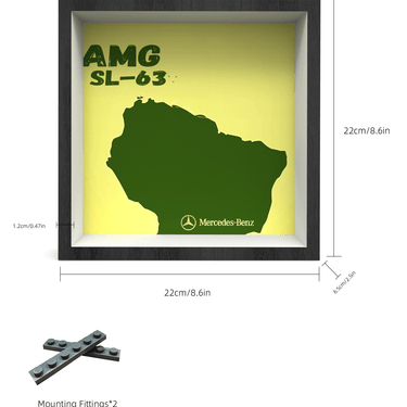 Display Car Frame for Lego Speed Champions Mercedes-AMG SL 63 76924 - ICUANUTY