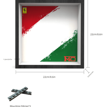 Display Car Frame for Lego Speed Champions 2024 Ferrari F40 76934 - ICUANUTY