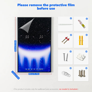 Premium Wall DISPLAY FRAME Compatible with LEGO® Star Wars™ Millennium Falcon™ 75257 - ICUANUTY