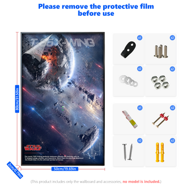 Wall Display Frame for LEGO® Star Wars™ X-Wing Starfighter™ 75355