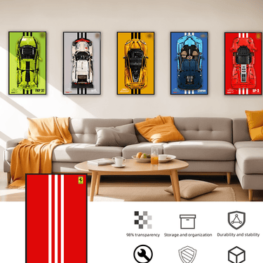 Wall Display Frame for LEGO Technic Super Cars - ICUANUTY