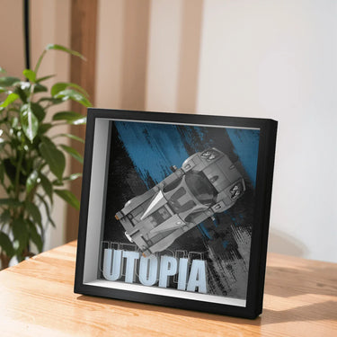 Display Frame for Lego Speed Champions Pagani Utopia Race Car 76915 - ICUANUTY