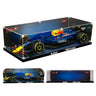Red Bull Racing Formula 1 car model in clear display case with Red Bull Technic branding