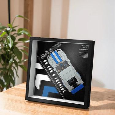 Display Frame for Lego Speed Champions 2 Fast 2 Furious Nissan Skyline GT-R (R34) 76917 - ICUANUTY