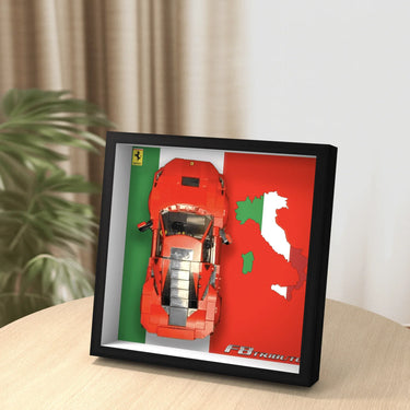 Display Car Frame for Lego Speed Champions Ferrari F8 Tributo 76895 Super Car - ICUANUTY