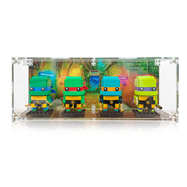 Display Case for LEGO® BrickHeadz™ Teenage Mutant Ninja Turtles 40878