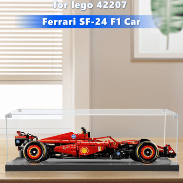 Display Case for LEGO Ferrari SF-24 F1 Car (1 :8 suitable) 42207 - ICUANUTY