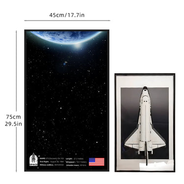 Wall Display Frame for LEGO® 10283 Icons NASA Space Shuttle Discovery - ICUANUTY