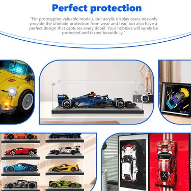 Display Case for LEGO Williams Racing FW46 F1 (1 :32 suitable) 77249 - ICUANUTY