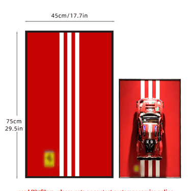 Wall Display Frame for Lego Ferrari 488 GTE 42125 - ICUANUTY