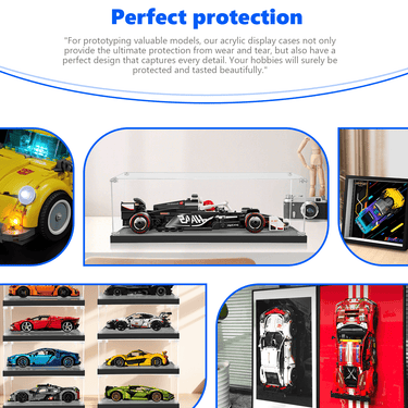 Display Case for LEGO MoneyGram Haas F1 (1 :32 suitable) 77250 - ICUANUTY