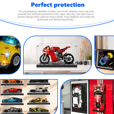 Display Case for LEGO Panigale V4 S 42202 - ICUANUTY