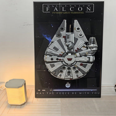 Display Wall Frame for Lego 75257 Star Wars Millennium Falcon - ICUANUTY