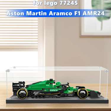 Display Case for LEGO Aston Martin Aramco F1 AMR24 (1 :32 suitable) 77245 - ICUANUTY