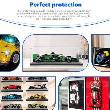 Display Case for LEGO HICK Sauber F1 Team C44 (1 :32 suitable) 77247 - ICUANUTY