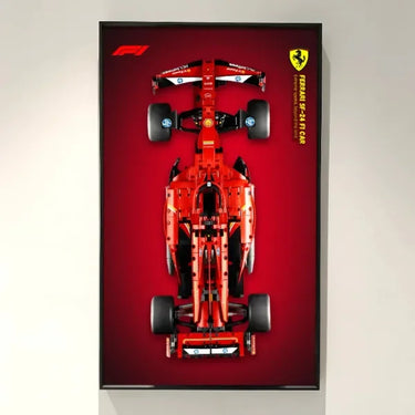 [SpectraFlow Series] Wall display frame for Lego Technic™ Formula 1™ Car 42141 42206 42207 42171 - ICUANUTY