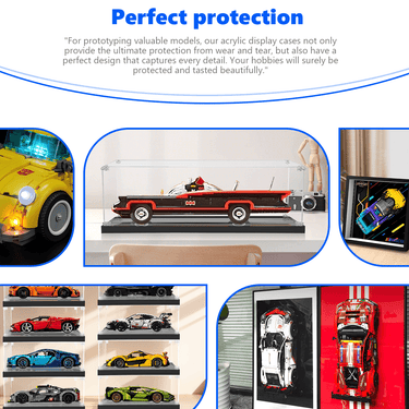 Display Case for LEGO The Classic TV Series Batmobile (1 :10 suitable) 76328 - ICUANUTY