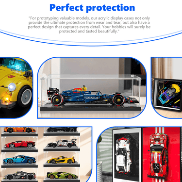 Display Case for LEGO Oracle Red Bull Racing RB20 F1 (1 :8 suitable) 42206 - ICUANUTY