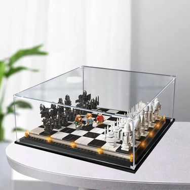 ICUANUTY-Display Case for Lego Harry Potter Hogwarts Wizard's Chess Building Set 76392 - ICUANUTY