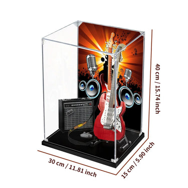 Display Case for Lego Fender Guitar 21329 - ICUANUTY