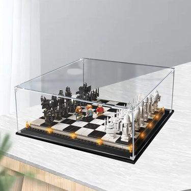 ICUANUTY-Display Case for Lego Harry Potter Hogwarts Wizard's Chess Building Set 76392 - ICUANUTY